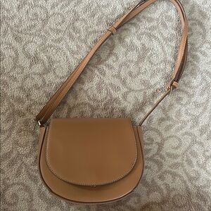 A New Day Tan Crossbody Bag with Minimalist Design